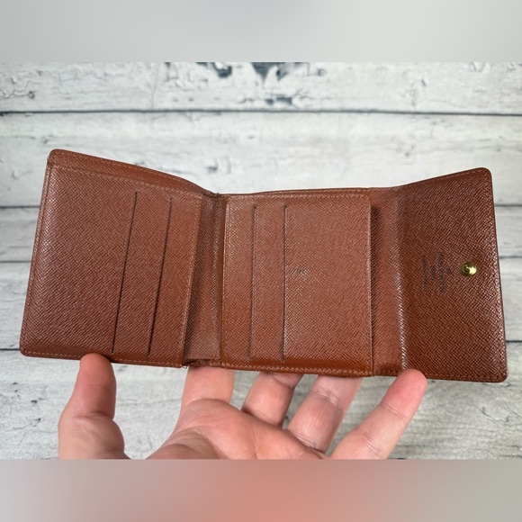 Louis Vuitton Portefeiulle Elise Trifold Wallet Monogram Canvas Leather - Picture 10 of 14